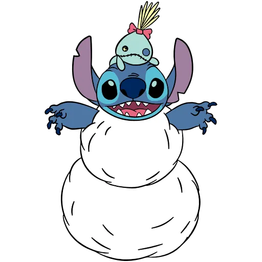 ⛄️ Эмодзи «Stitch Xmas» для Telegram