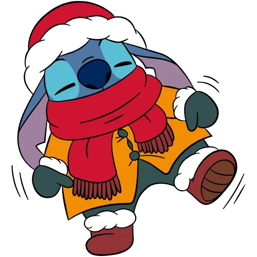 🥶 Эмодзи «Stitch Xmas» для Telegram