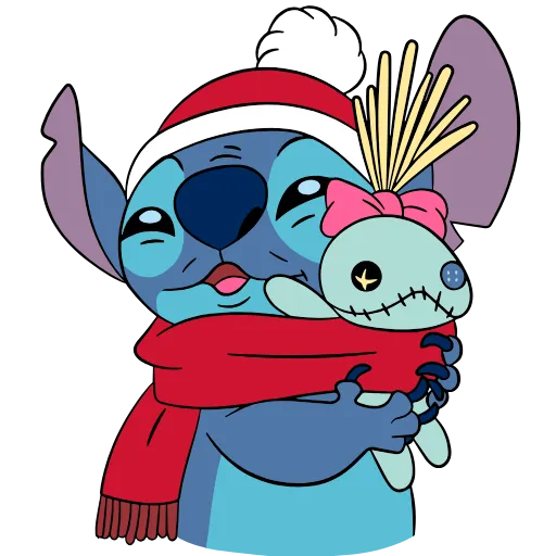 🐰 Эмодзи «Stitch Xmas» для Telegram