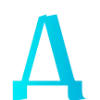 😊 Эмодзи «Голубые буквы и иконки, русские и английские» для Telegram