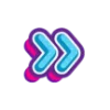 😊 Эмодзи «Синие буквы с обводкой» для Telegram