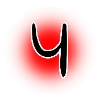 😛 Эмодзи «Черные буквы на красном фоне» для Telegram