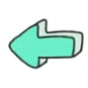 ⬅️ Эмодзи «Буквы розово-зелёные» для Telegram