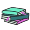 📚 Эмодзи «Буквы розово-зелёные» для Telegram