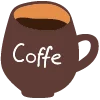 ☕️ Эмодзи «Коричневые буквы, цифры, иконки в осннней тематике» для Telegram
