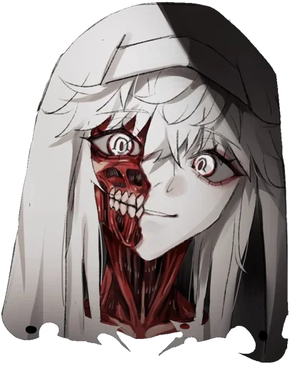 ☠ Стикер «Ero guro (Gore)» для Telegram