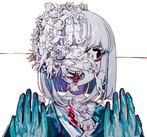 ☠ Стикер «Ero guro (Gore)» для Telegram
