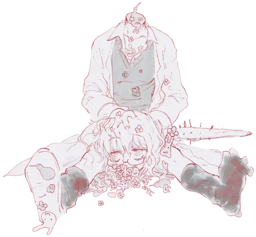 ☠ Стикер «Ero guro (Gore)» для Telegram