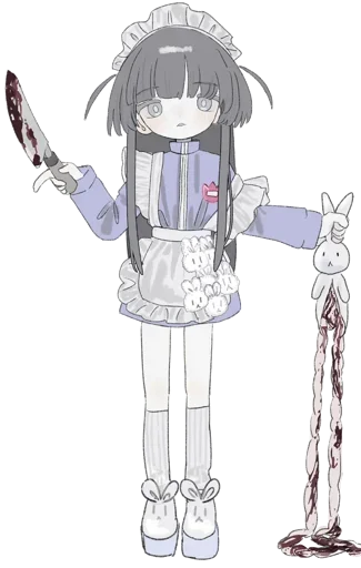 ☠ Стикер «Ero guro (Gore)» для Telegram