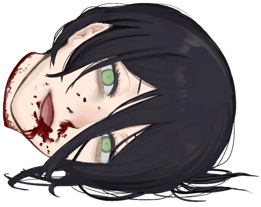 ☠ Стикер «Ero guro (Gore)» для Telegram