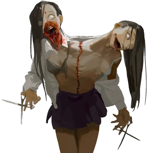 ☠ Стикер «Ero guro (Gore)» для Telegram