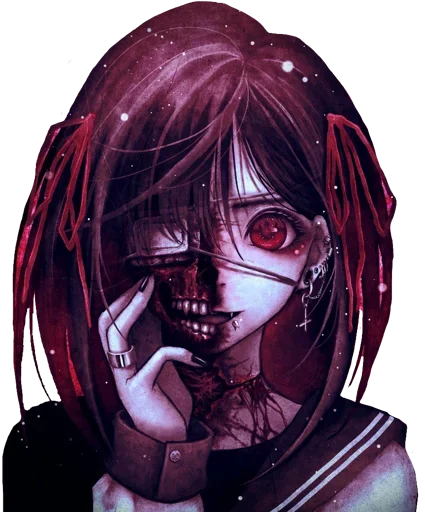 ☠ Стикер «Ero guro (Gore)» для Telegram