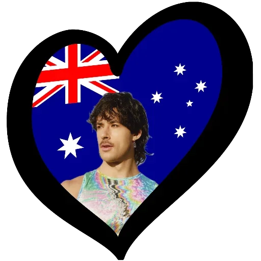 🇦🇺 Стикер «Eurovision 2025» для Telegram