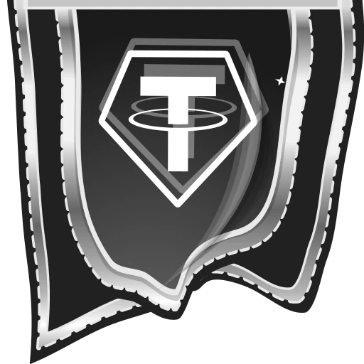 🏳 Эмодзи «Crypto Flags - чёрные флажки с логотипами криптовалют» для Telegram