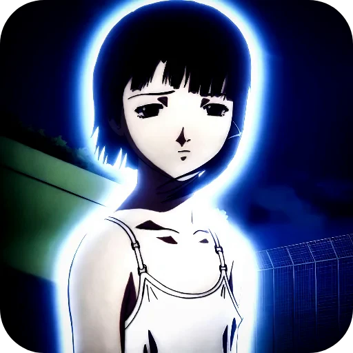 😞 Стикер «Lain Iwakura» для Telegram