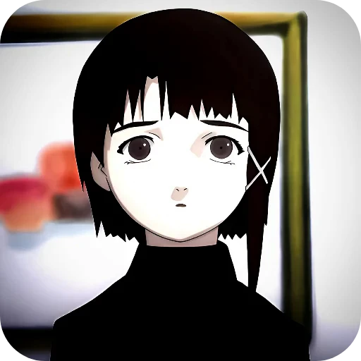 😞 Стикер «Lain Iwakura» для Telegram