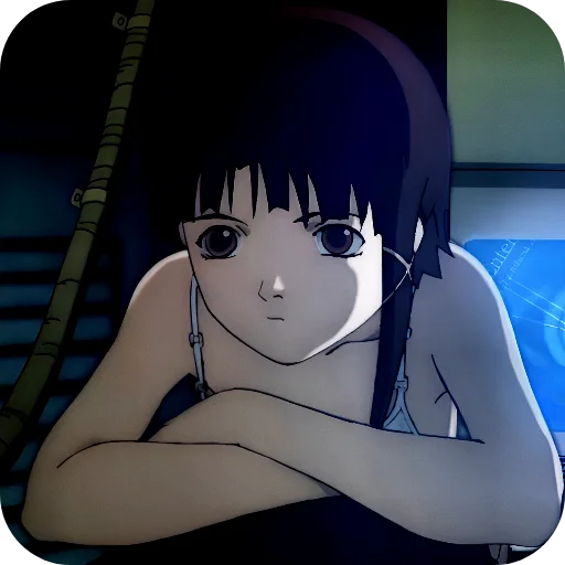 😤 Стикер «Lain Iwakura» для Telegram