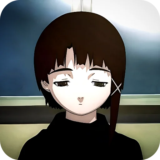 😞 Стикер «Lain Iwakura» для Telegram