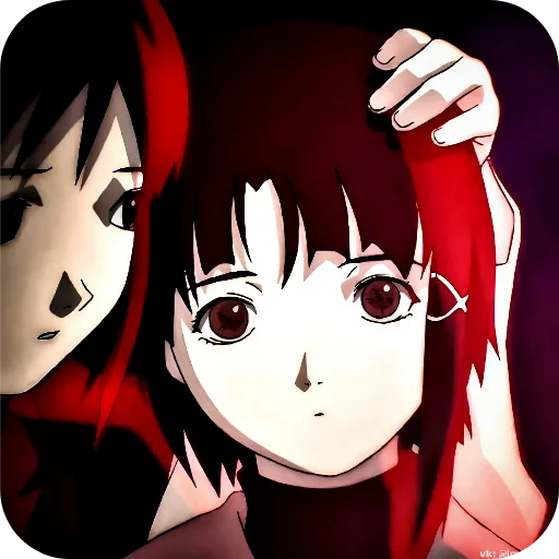 😞 Стикер «Lain Iwakura» для Telegram