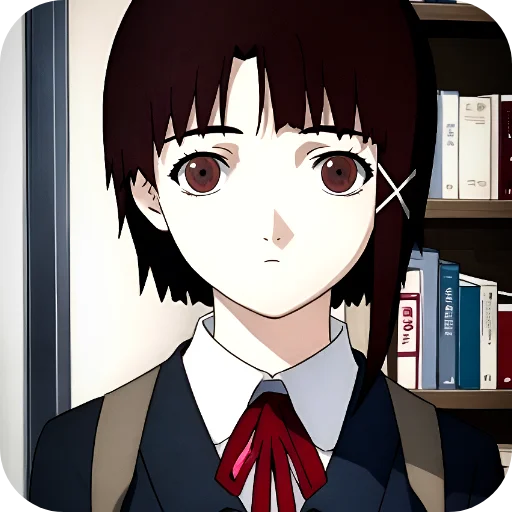 😞 Стикер «Lain Iwakura» для Telegram