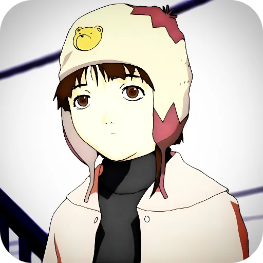 😞 Стикер «Lain Iwakura» для Telegram