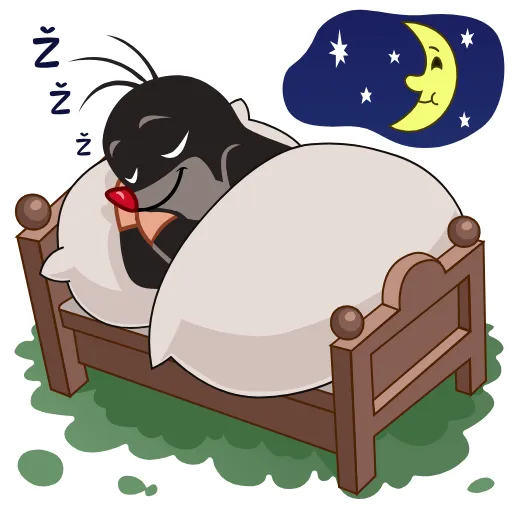 😴 Стикер «Больше стиков» для Telegram