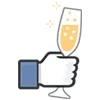 🥂 Эмодзи «Facebook Likes» для Telegram