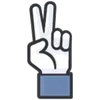 ✌️ Эмодзи «Facebook Likes» для Telegram