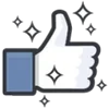 👍 Эмодзи «Facebook Likes» для Telegram