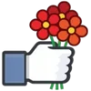 🌷 Эмодзи «Facebook Likes» для Telegram