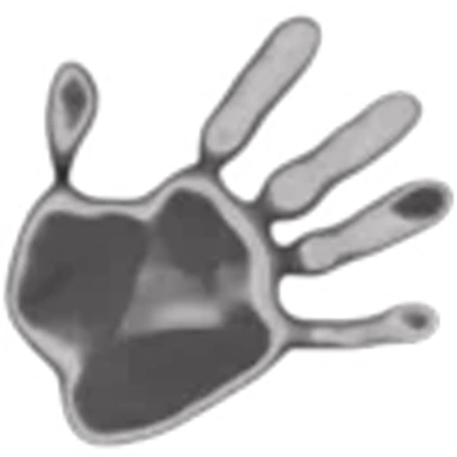 👐 Эмодзи «black&amp;white» для Telegram