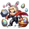 🥚 Эмодзи «🥚Пасхальные яички и популярные персонажи» для Telegram