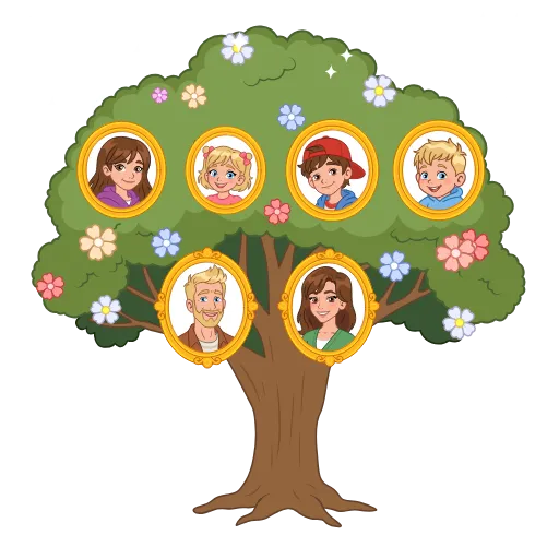 🌳 Стикер «Семья» для Telegram