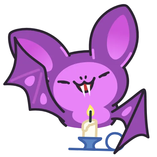 😈 Эмодзи «Fang Bat» для Telegram