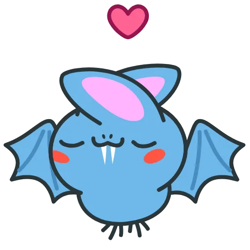 🥰 Эмодзи «Fang Bat» для Telegram