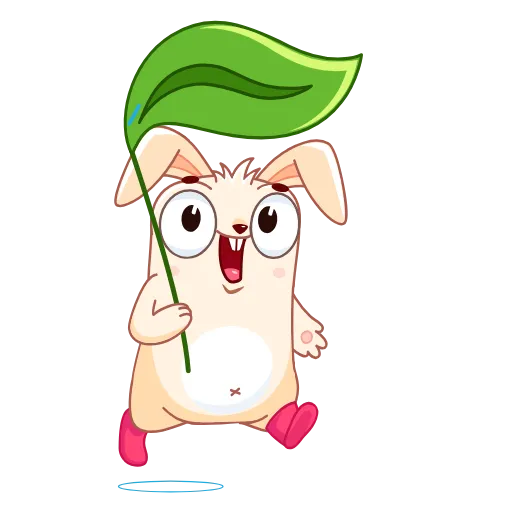 ☔️ Эмодзи «Кролик Фантик Пасхальный» для Telegram