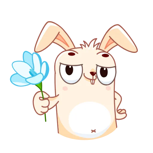 🌹 Эмодзи «Кролик Фантик Пасхальный» для Telegram