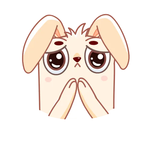 🙏 Эмодзи «Кролик Фантик Пасхальный» для Telegram