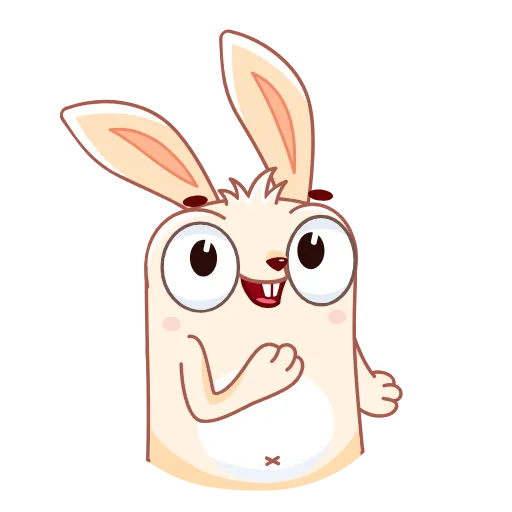😘 Эмодзи «Кролик Фантик Пасхальный» для Telegram