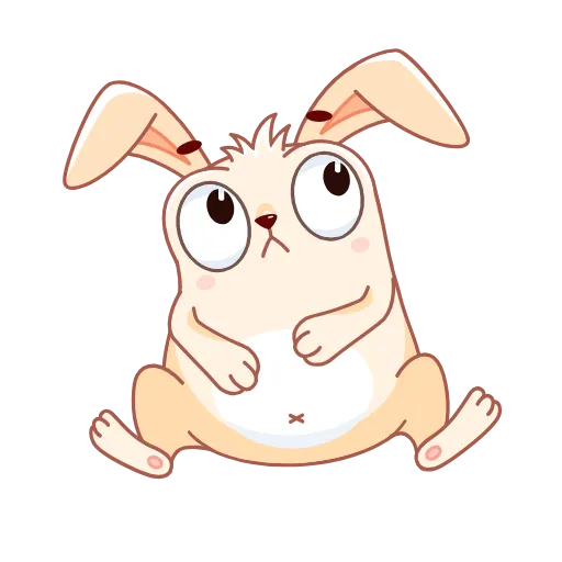 🍔 Эмодзи «Кролик Фантик Пасхальный» для Telegram