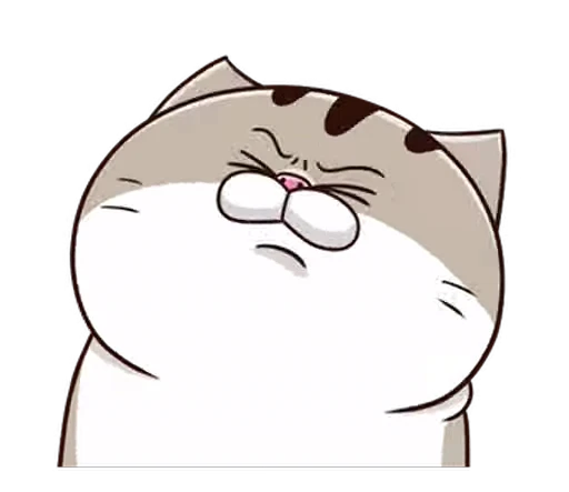 😗 Стикер «Fat Cat» для Telegram