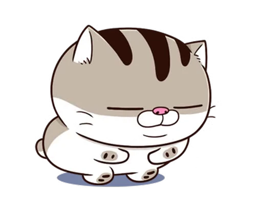 😑 Стикер «Fat Cat» для Telegram