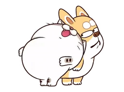 ❤️ Стикер «Fat Cat» для Telegram
