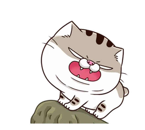 😠 Стикер «Fat Cat» для Telegram