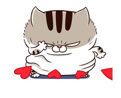 Стикерпак Fat Cat для Telegram — скачать