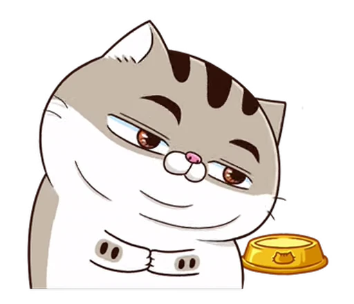 🍽 Стикер «Fat Cat» для Telegram