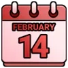📆 Эмодзи «February 14Th» для Telegram