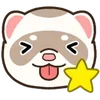 ✨ Эмодзи «Хорьки - эмоджи с миленькими хорёчками» для Telegram