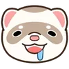 ✨ Эмодзи «Хорьки - эмоджи с миленькими хорёчками» для Telegram