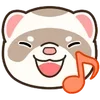 ✨ Эмодзи «Хорьки - эмоджи с миленькими хорёчками» для Telegram
